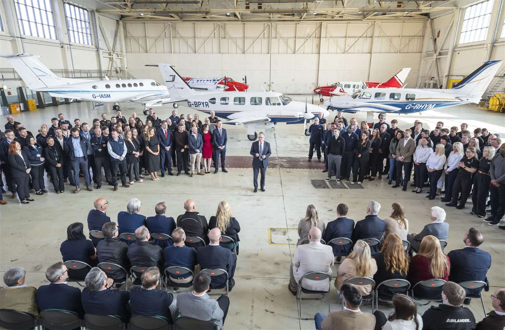 Prime Minister Sir Keir Starmer during a visit to Doncaster Sheffield Airport as the Government backed a £30 million investment plan aimed at supporting its reopening (Danny Lawson/PA)
