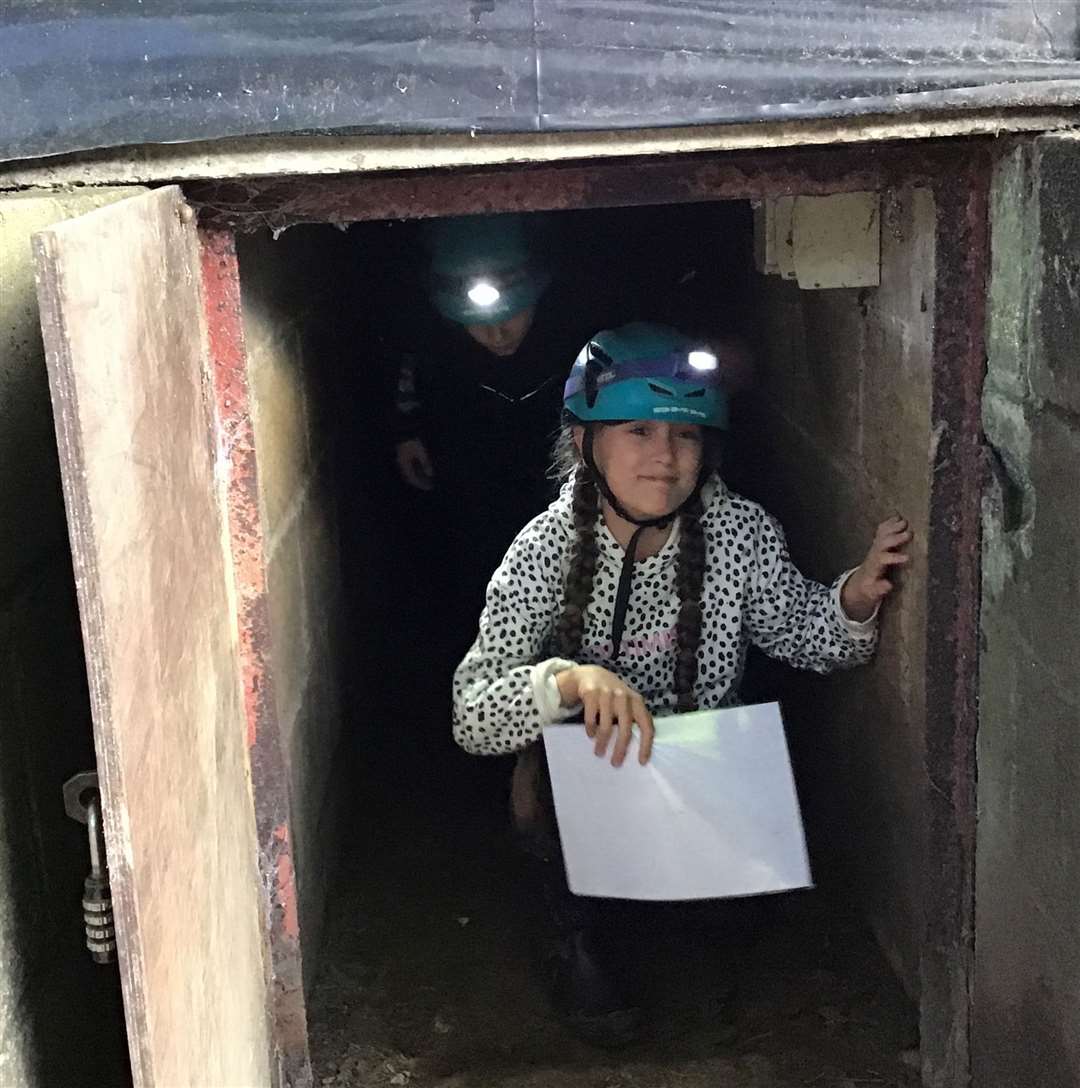 Caving was one of the activities enjoyed.