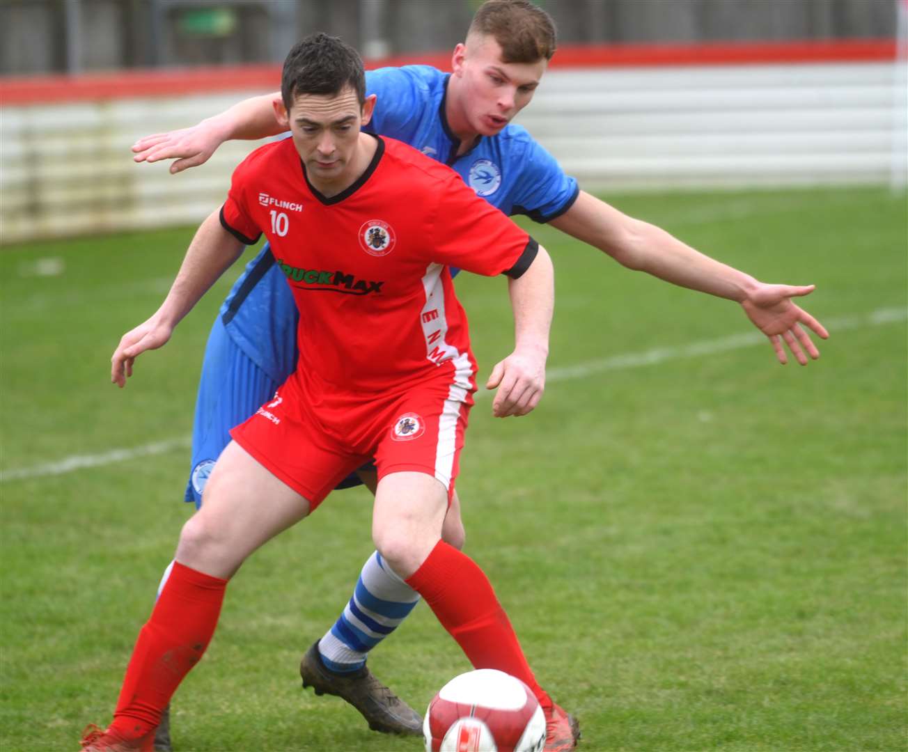 Action from Wisbech Town Reserves v Outwell Swifts