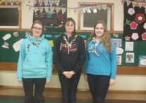 Megan Barsted with Sarah Fenn the leader and Lucy McEvoy on right.