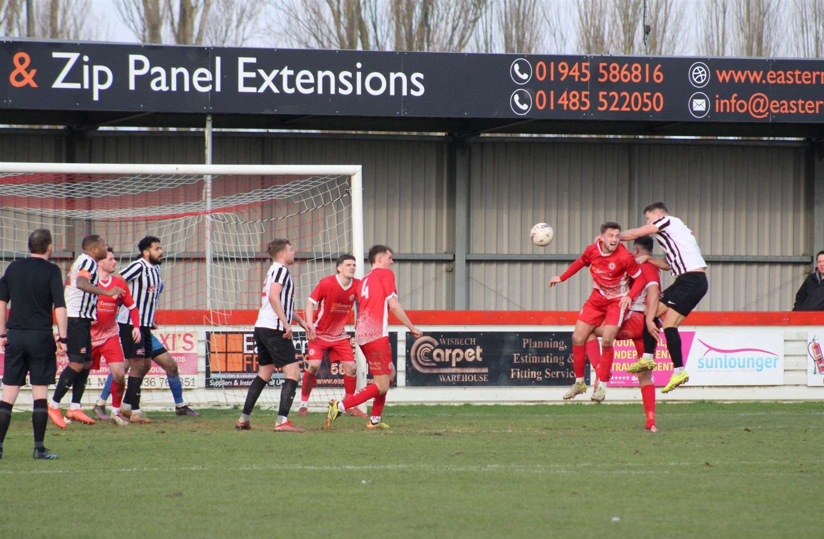 Action from Wisbech v Eastwood. Picture: Erin Larham