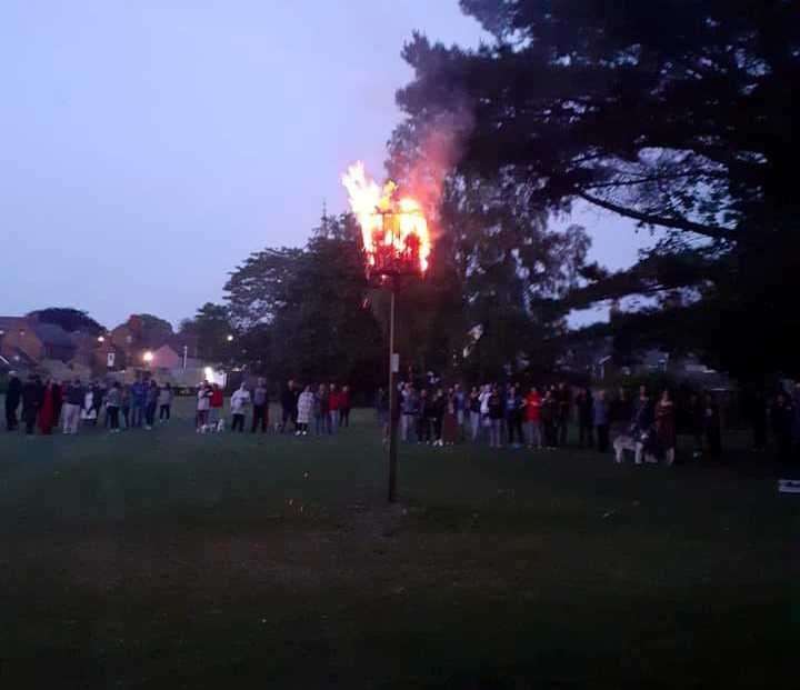 Picture of the beacon lighting from last year Queen Jubilee