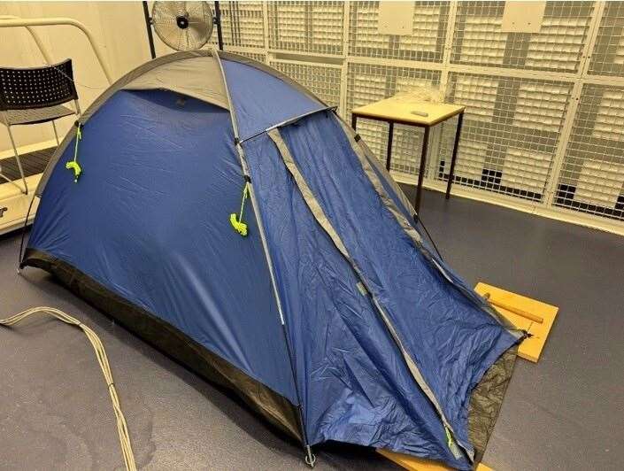 The pair went off-grid in a tent (Metropolitan Police/PA)