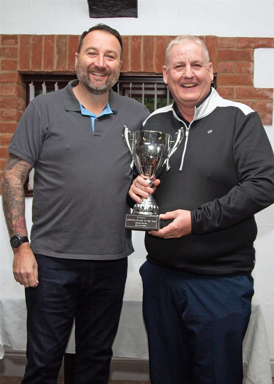 Captains' player of the year Keith Power with club captain Ian Cooper (53524567)