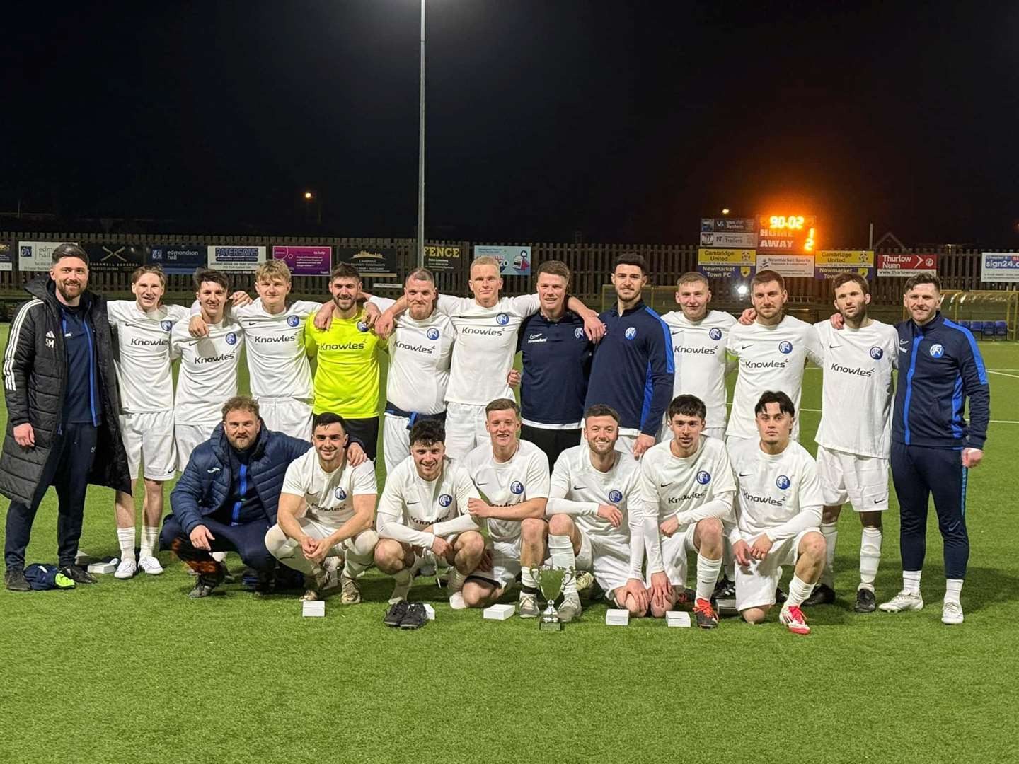 Wimblington pictured after their victory