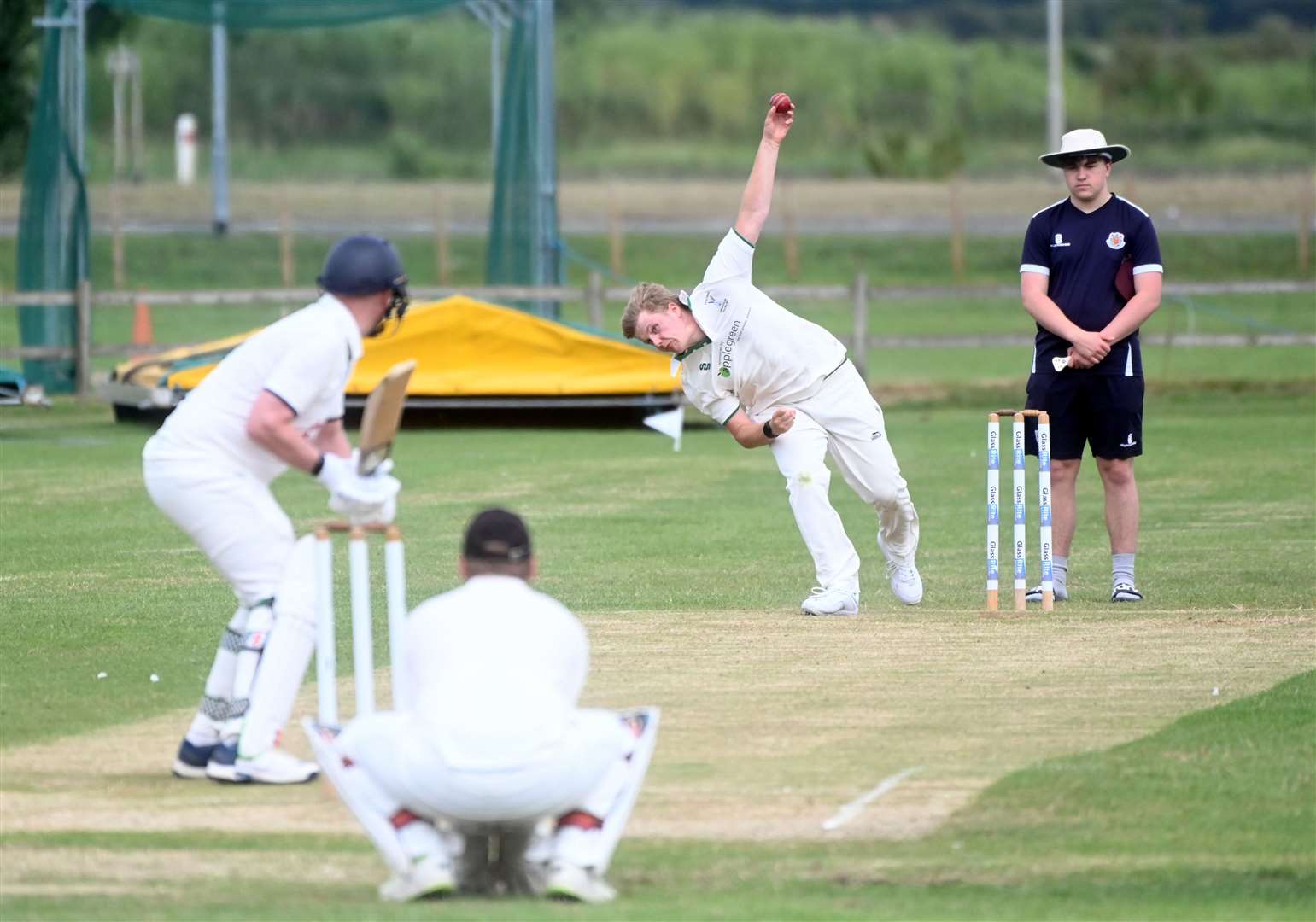 Action from Chatteris 2nds against Wisbech 3rds in CCA Junior League 3 North