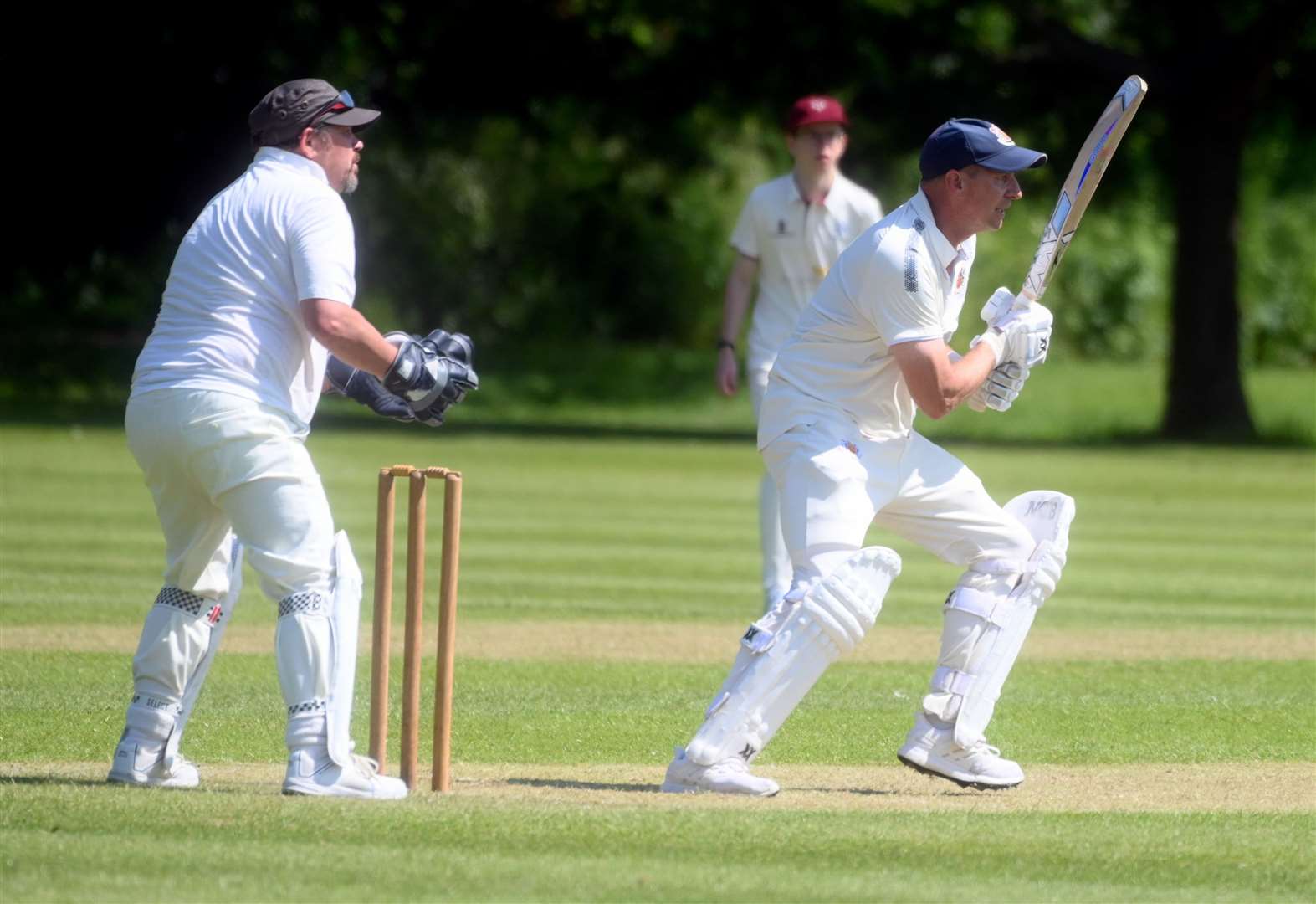 Martin Woollard batting for Wisbech 4th v Ely 3rd