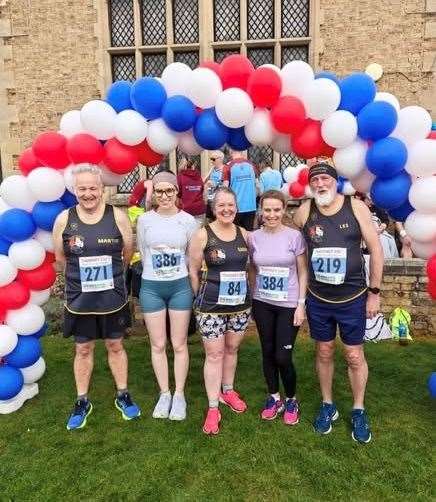 Three Counties Running Club members at Thorney
