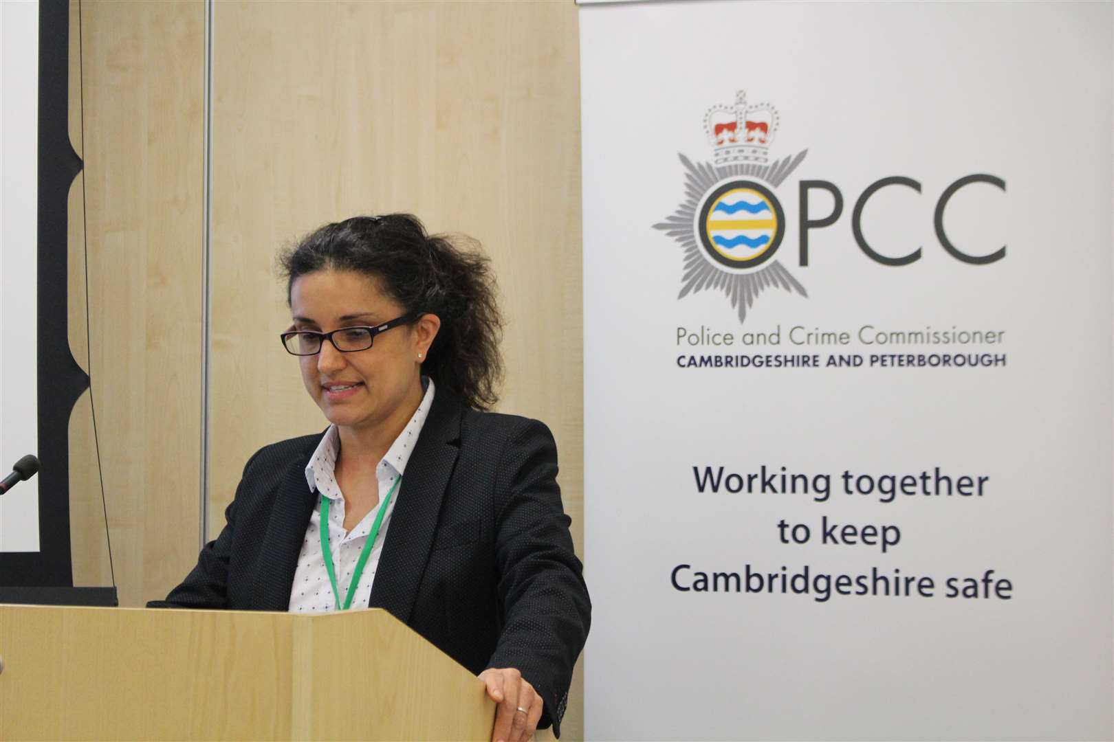 Det Supt Rebecca Tipping speaking at the event. (26622780)