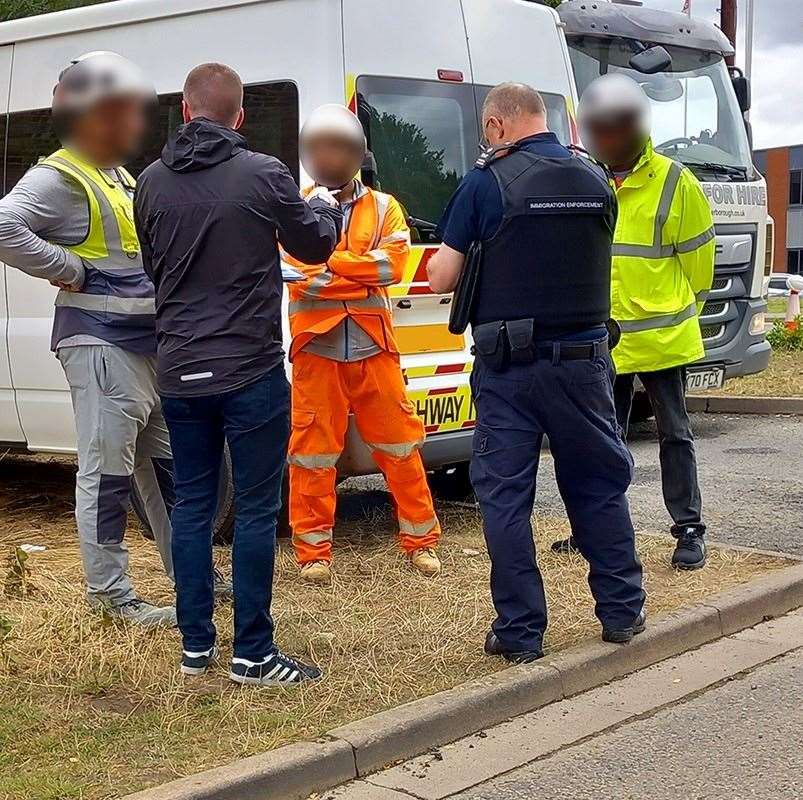 Fenland construction site visits to combat modern slavery.