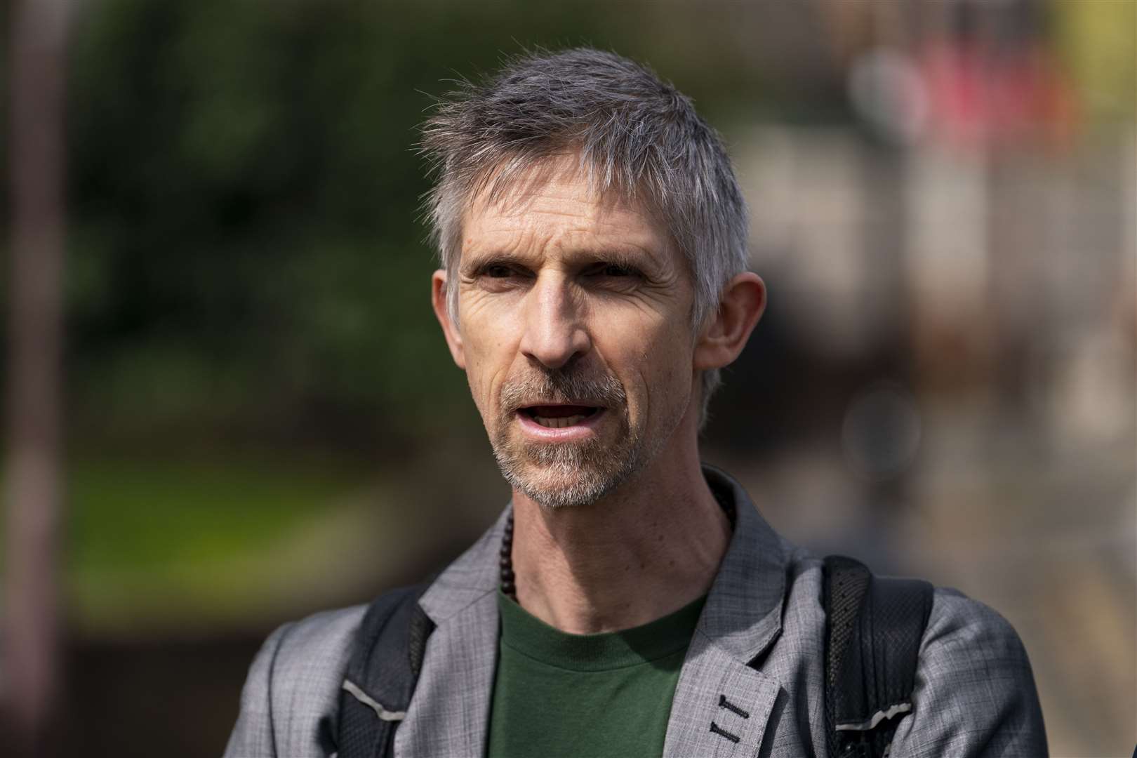 Larch Maxey arriving at Isleworth Crown Court for sentencing last year (Jordan Pettitt/PA)