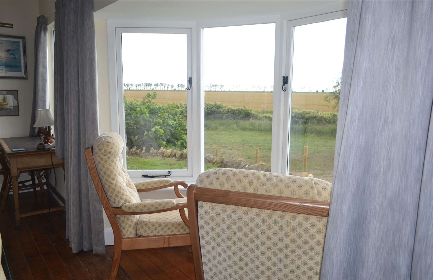 The reinstated sketching window - Sir Peter Scott Lighthouse, Sutton Bridge, Lincolnshire. Copyright Kate Chapman