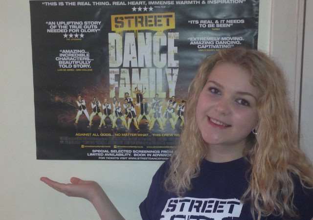 Dolcie Simmons of Tydd St Mary is one of the stars of Streetdance Family which has its world premiere in Greenwich on Thursday night.