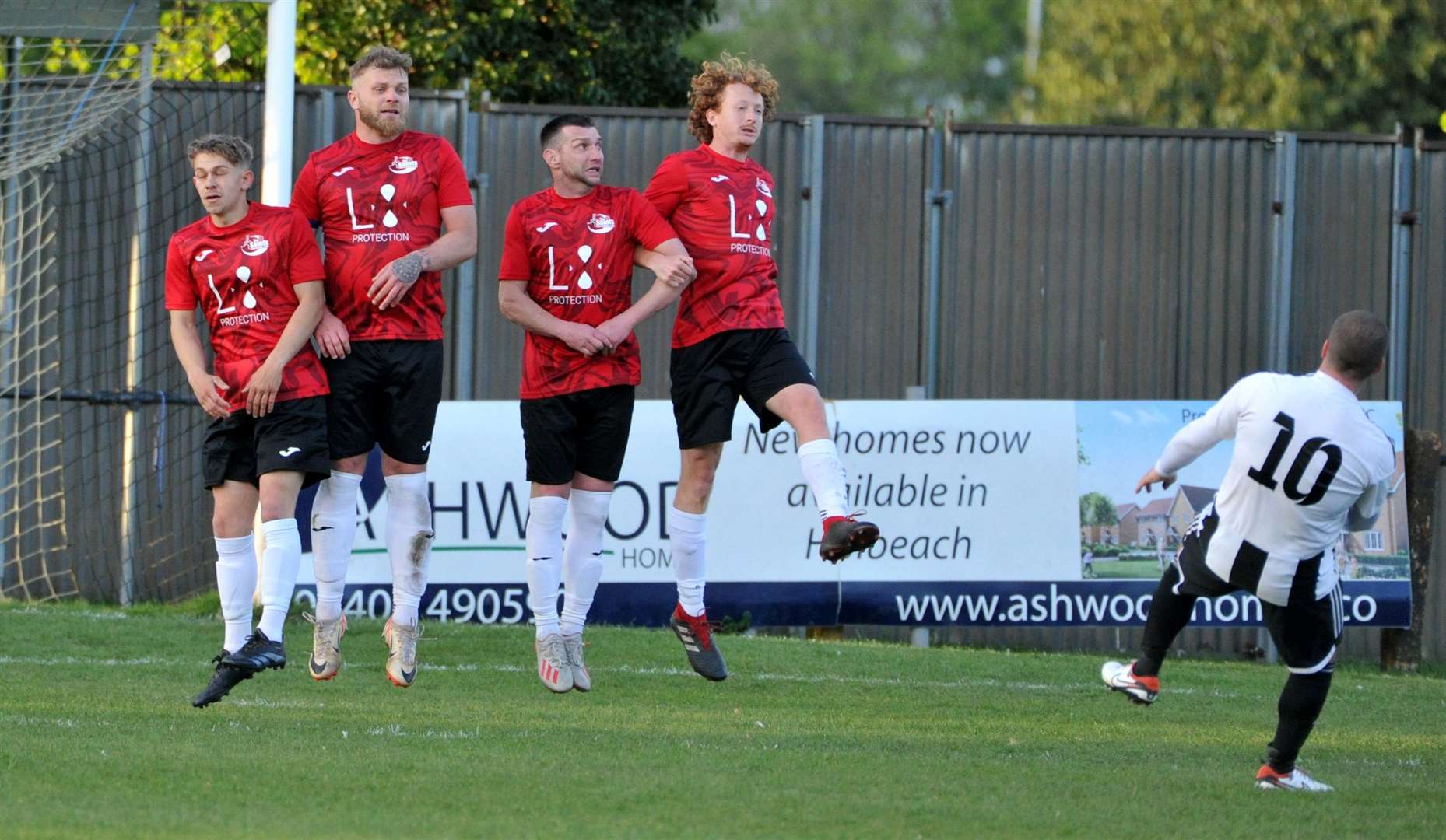 Action from the Spalding Inter-Services Cup final between Long Sutton and Tydd. Photo: Chris Lowndes