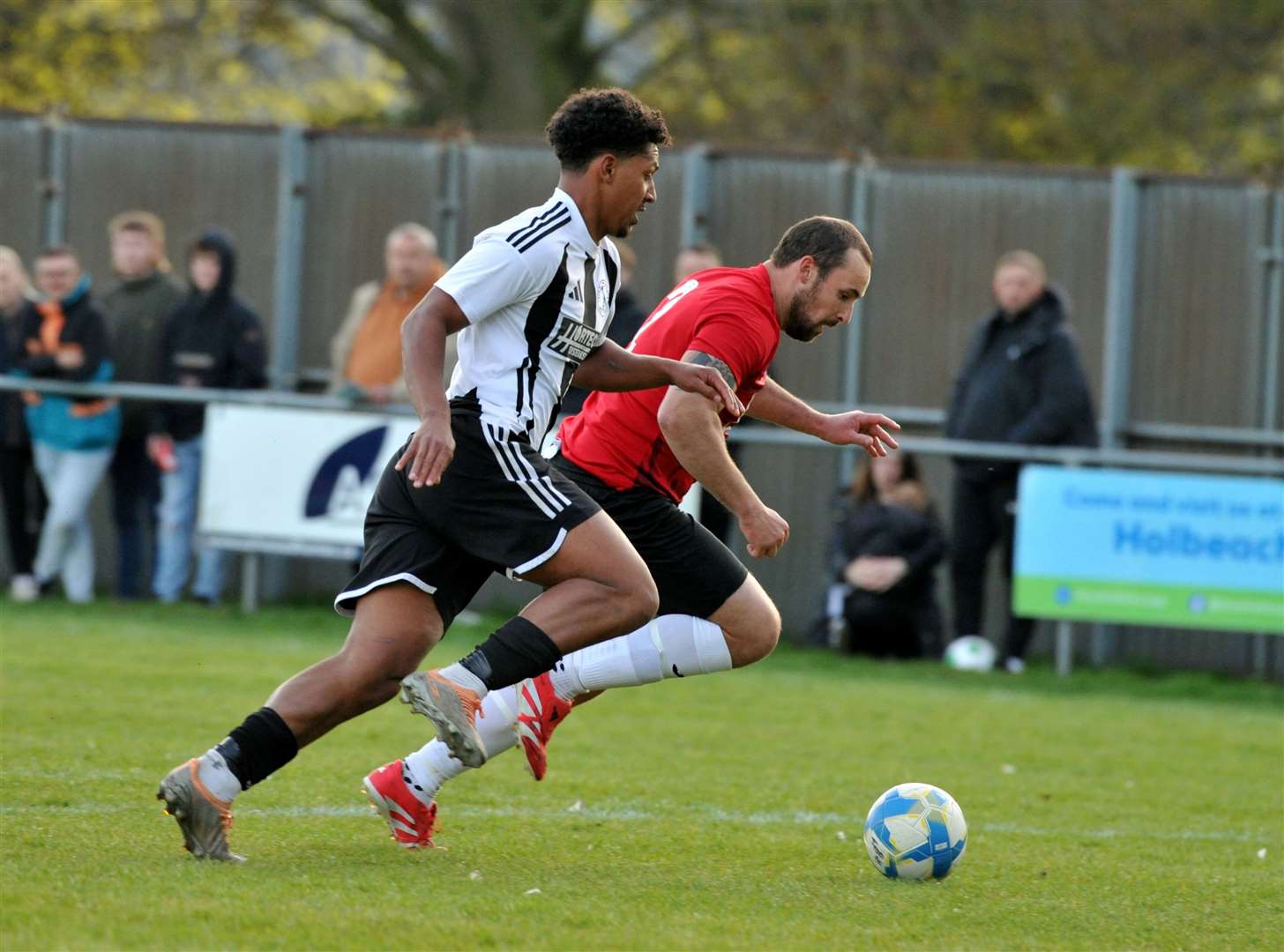 Action from the Spalding Inter-Services Cup final between Long Sutton and Tydd. Photo: Chris Lowndes
