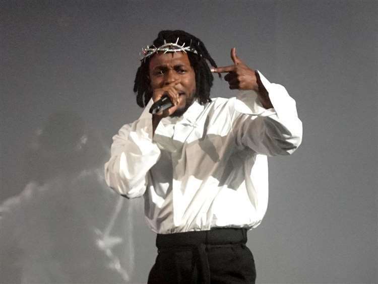 Kendrick Lamar at the Glastonbury Festival (Yui Mok/PA) (61598546)
