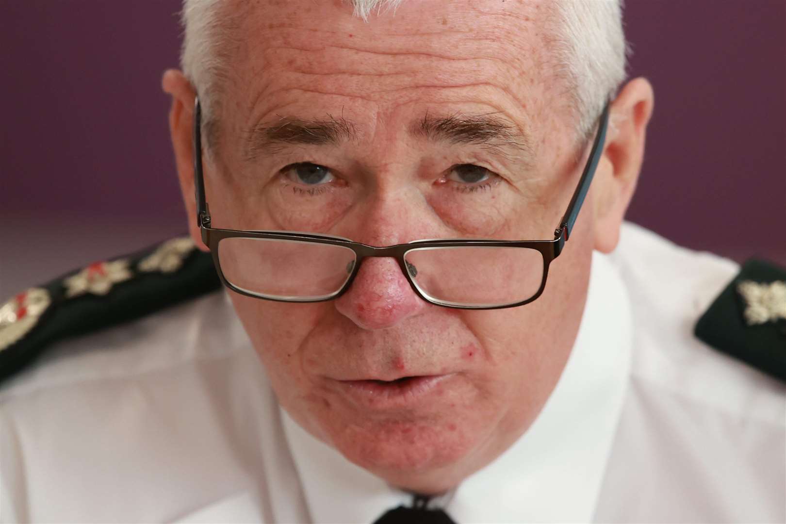 Police Service of Northern Ireland Chief Constable Jon Boutcher was speaking during a Northern Ireland Policing Board meeting (Liam McBurney/PA)