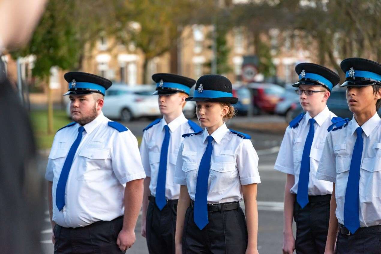 Police Cadets Celebrate with passing out parade at Wisbech.