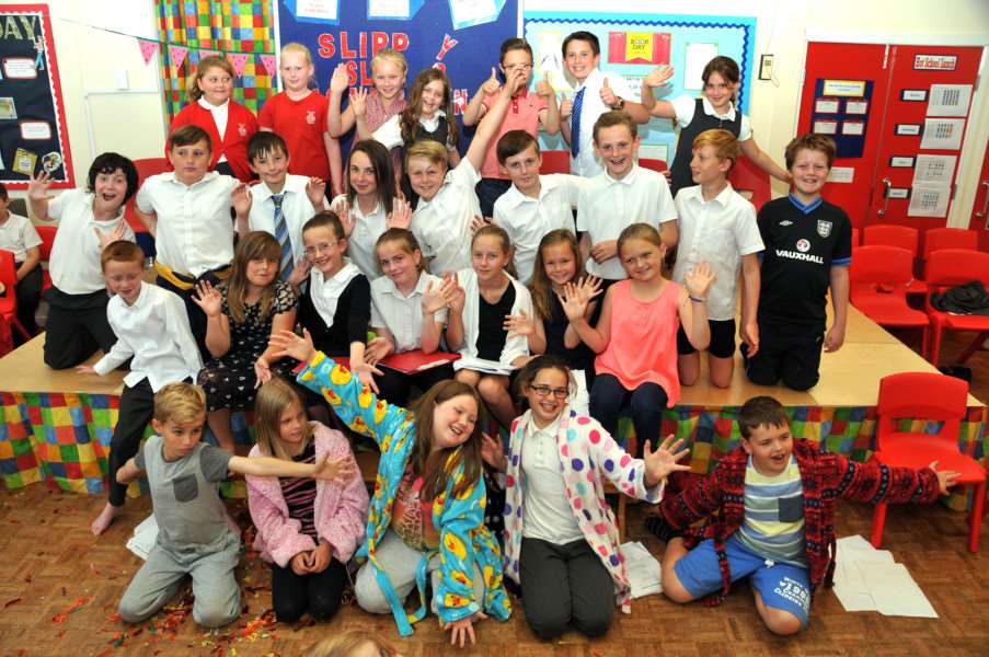 Rehearsals for the school play