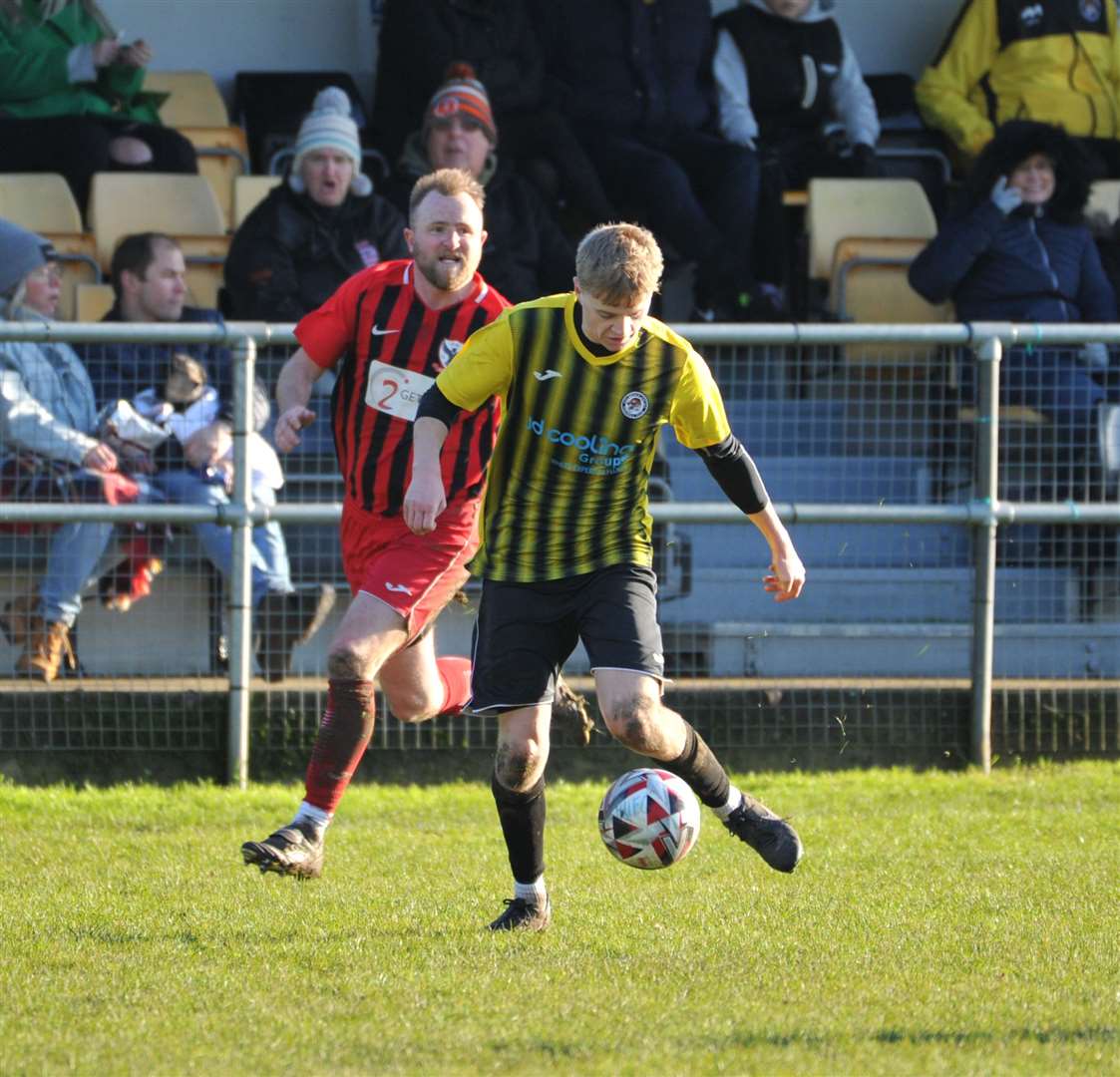 Holbeach United were 7-1 winners over FC Parson Drove on Boxing Day. Photo: Chris Lowndes (61553325)