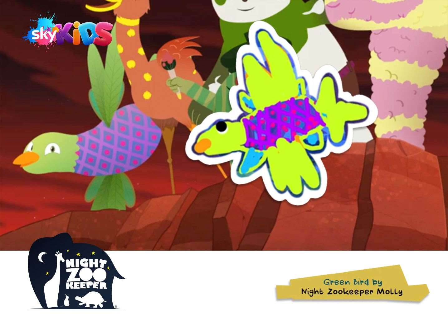 Molly Hannay's Green Bird design. (14230762)