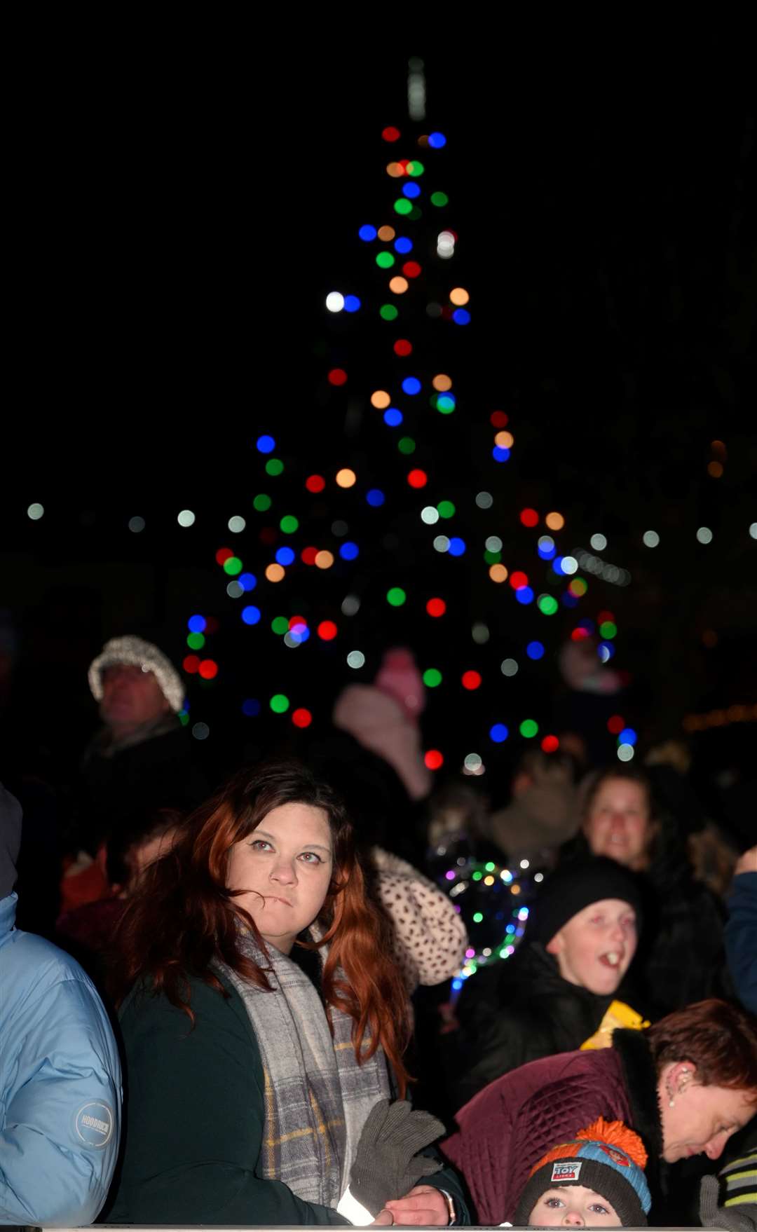 March Christmas lights switch on