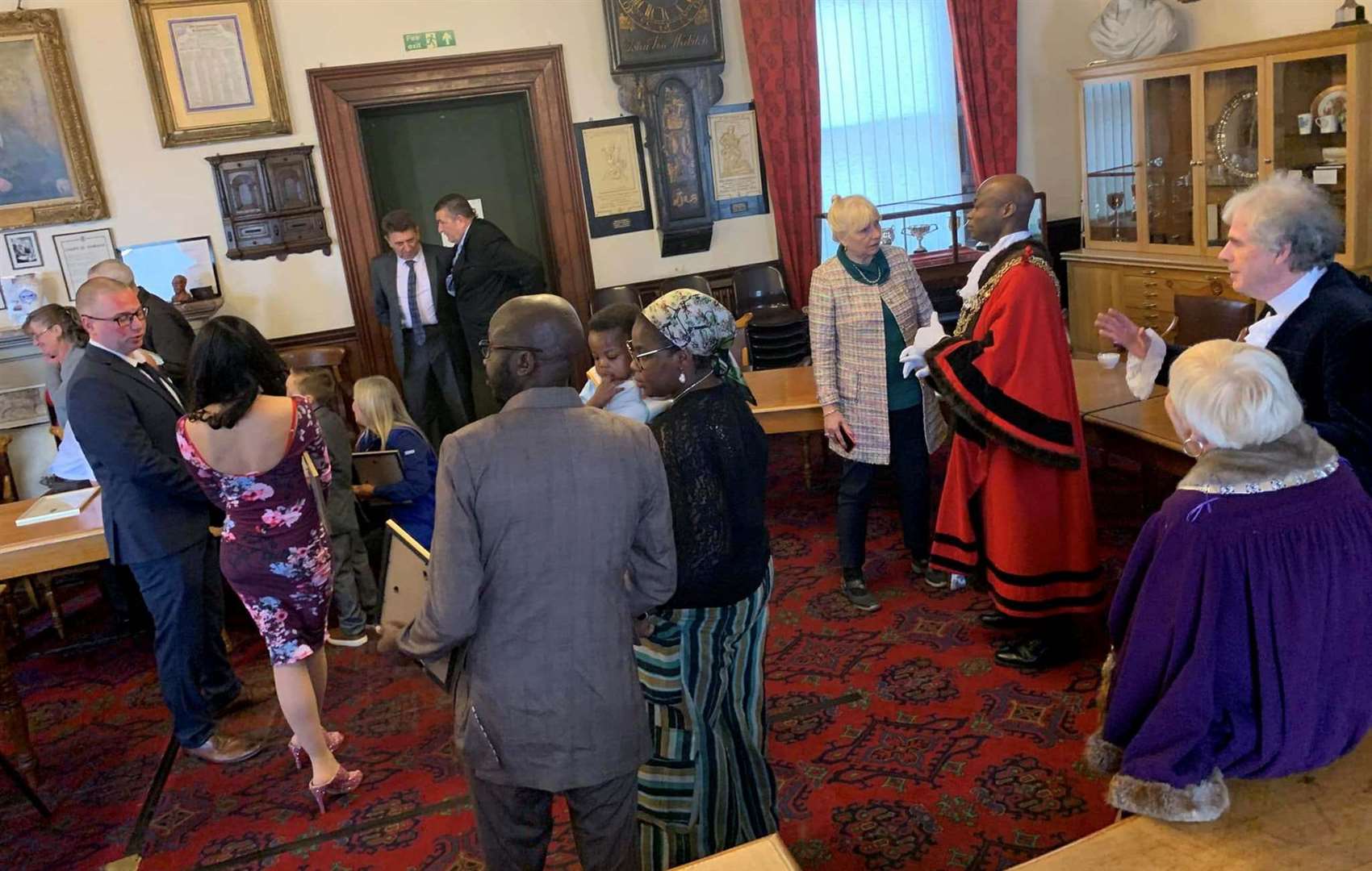 The awards were presented at a special reception in the council chamber