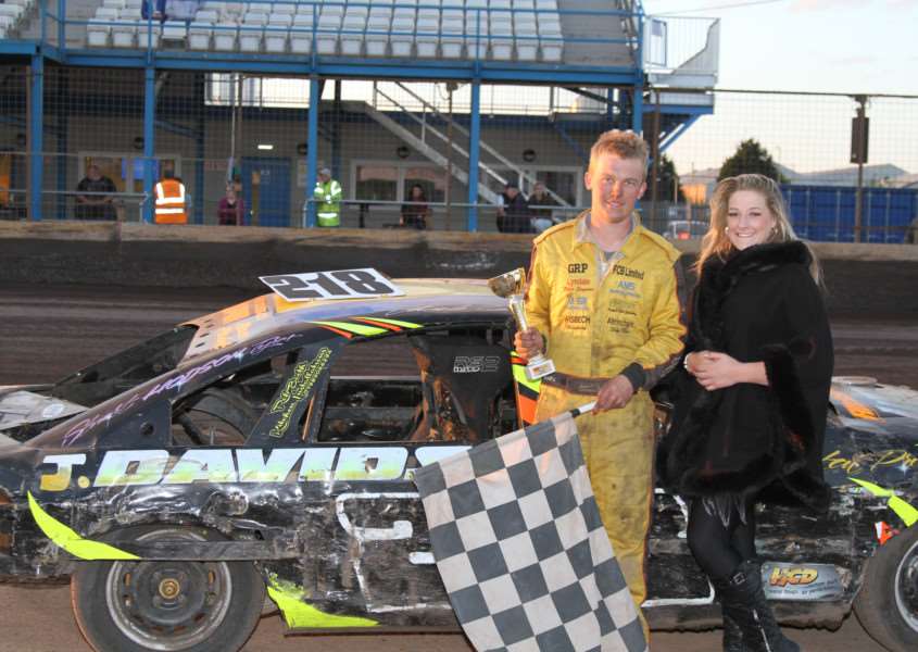 Wisbech Driver Jacob Downey was a double race winner at the weekend in the 2L Stock Cars