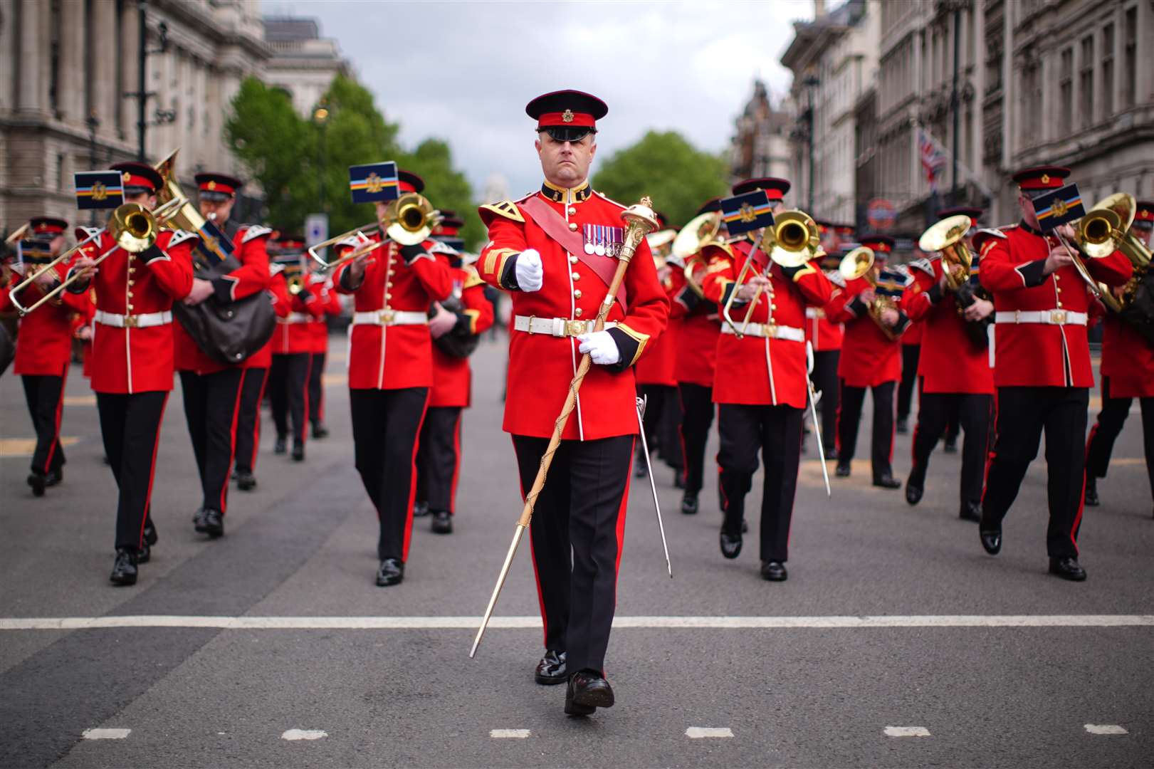 Members of the Royal Corps of Army Music (James Manning/PA)