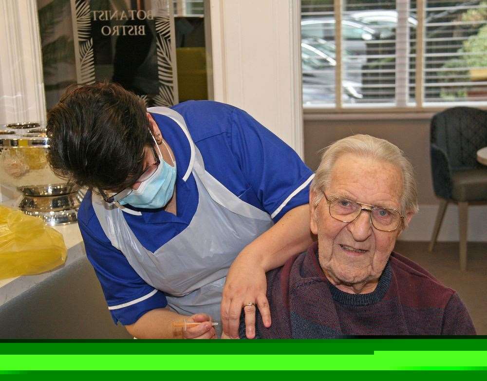 Sixty staff and residents at Lyncroft Care Home have had the Covid-19 vaccination. Nurse Practitioner Helen Cook from The Clarkson Surgery administered the jabs.