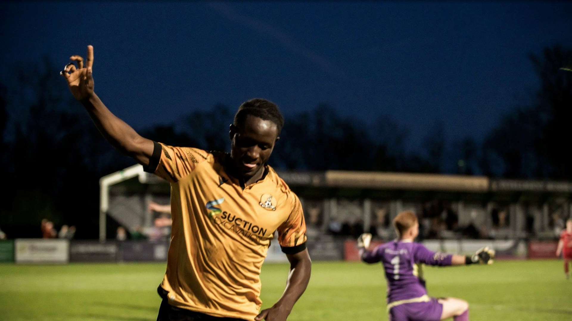 Flo Tsaguim made it 2-0 to March early in the second half. Picture: Cambs FA