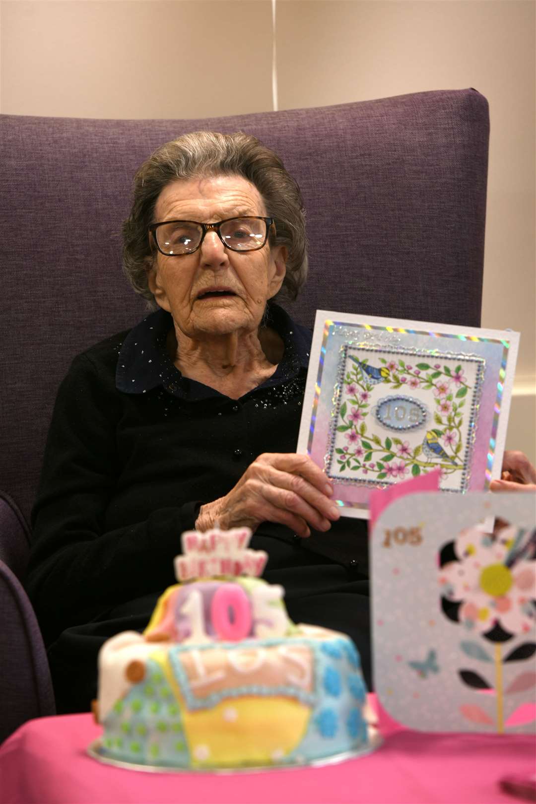 Eva Copeman celebrating her 105th Birthday. (30365996)
