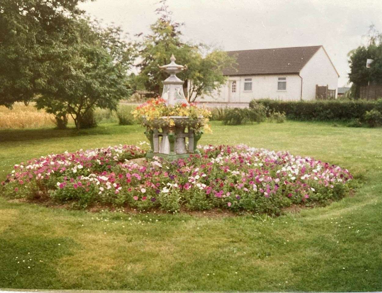 The fountain was a focal point of the Jones' family garden at 42 March Road, Wimblington for decades