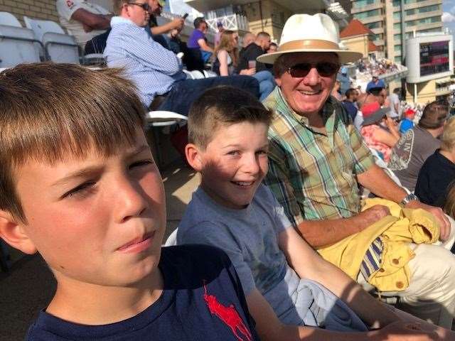 Sebastian and Harry Lefevre with Roger English (51303614)
