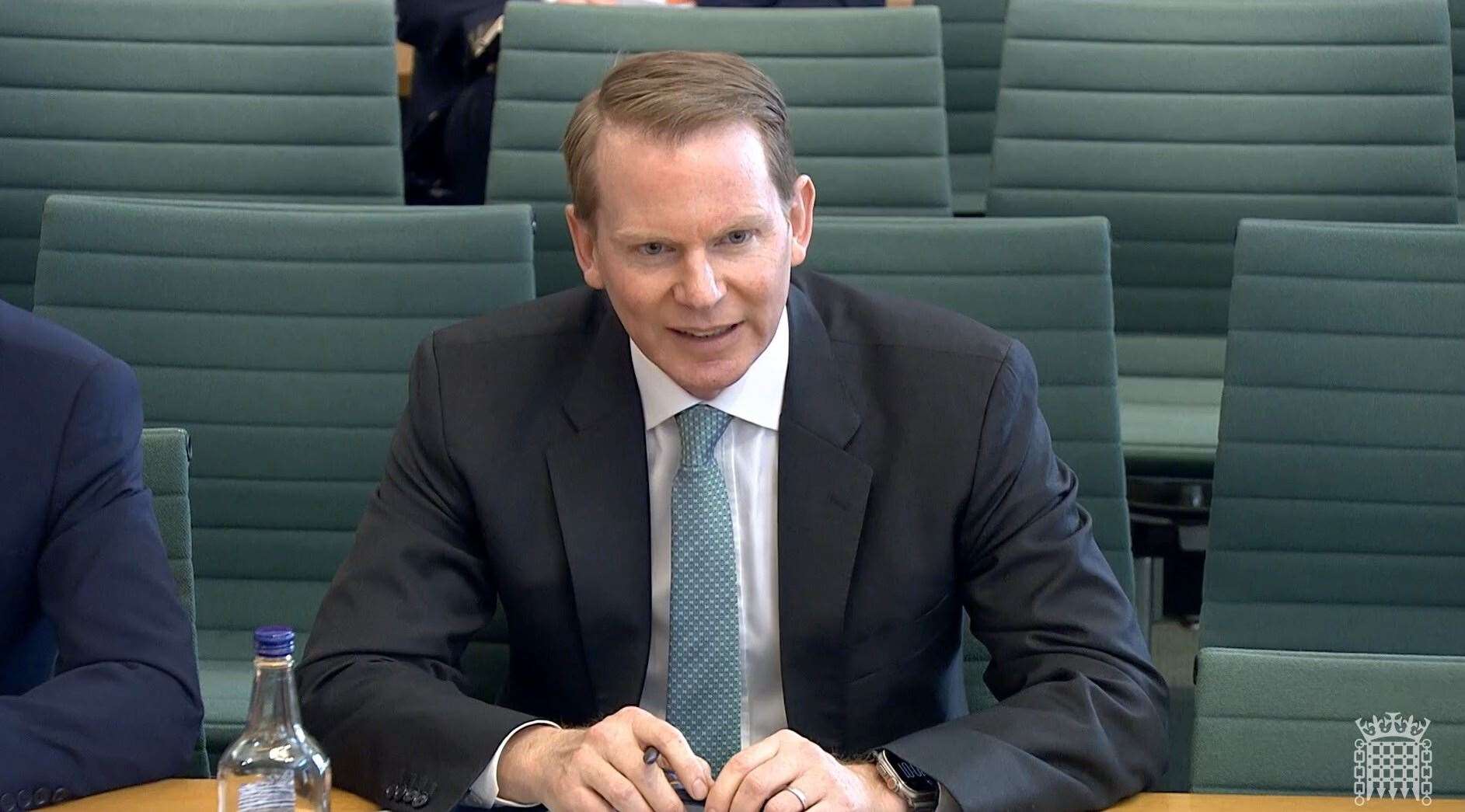 Charlie Nunn, chief executive of Lloyds (House of Commons/UK Parliament/PA)