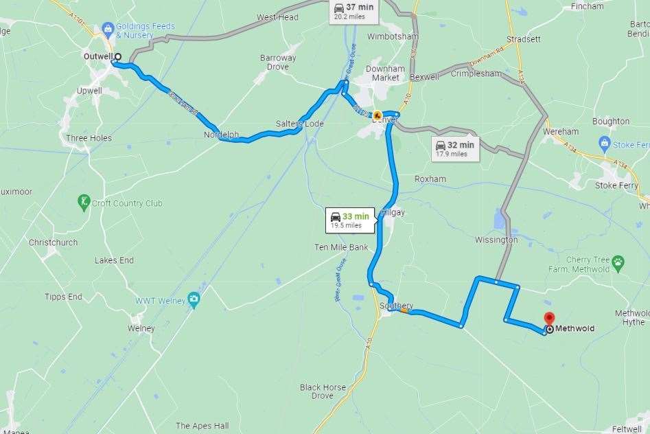 Parents have been told it will take about an hour on the school bus to get to Methwold for Upwell and Outwell children. (62767326)