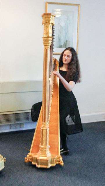 Rosie Scott is lead harpist with the National Children's Orchestra. (2323690)