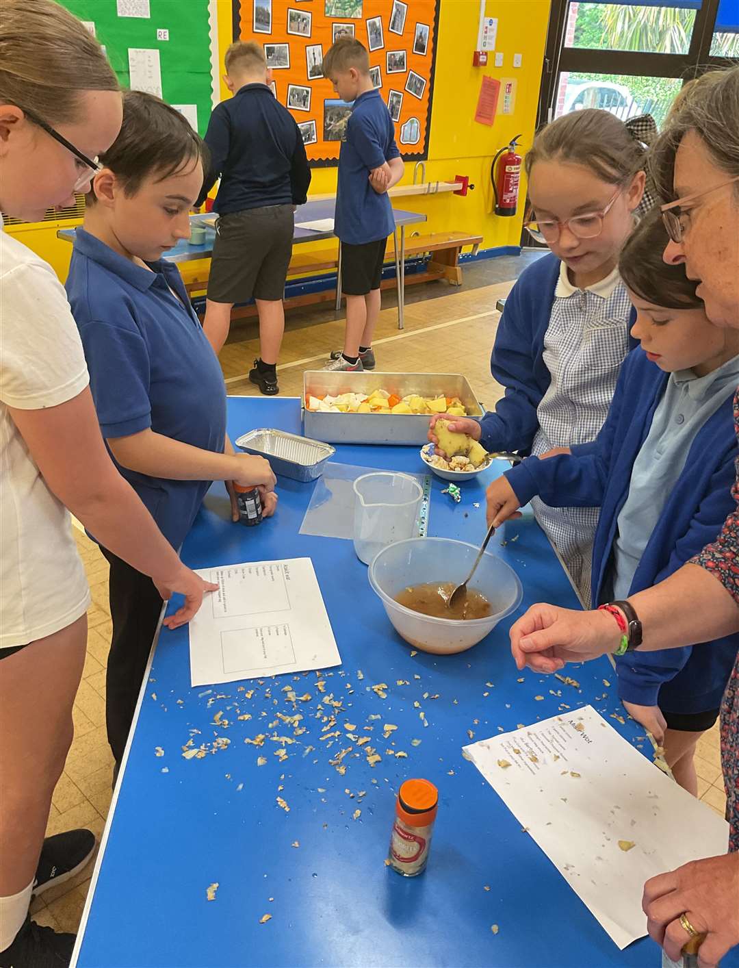 Anthony Curton Primary School pupils learned about bread making