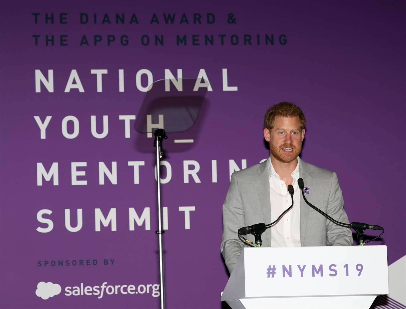 The Duke of Sussex at the Diana Award National Youth Mentoring Summit in 2019 (Jon Bond/The Sun/PA)