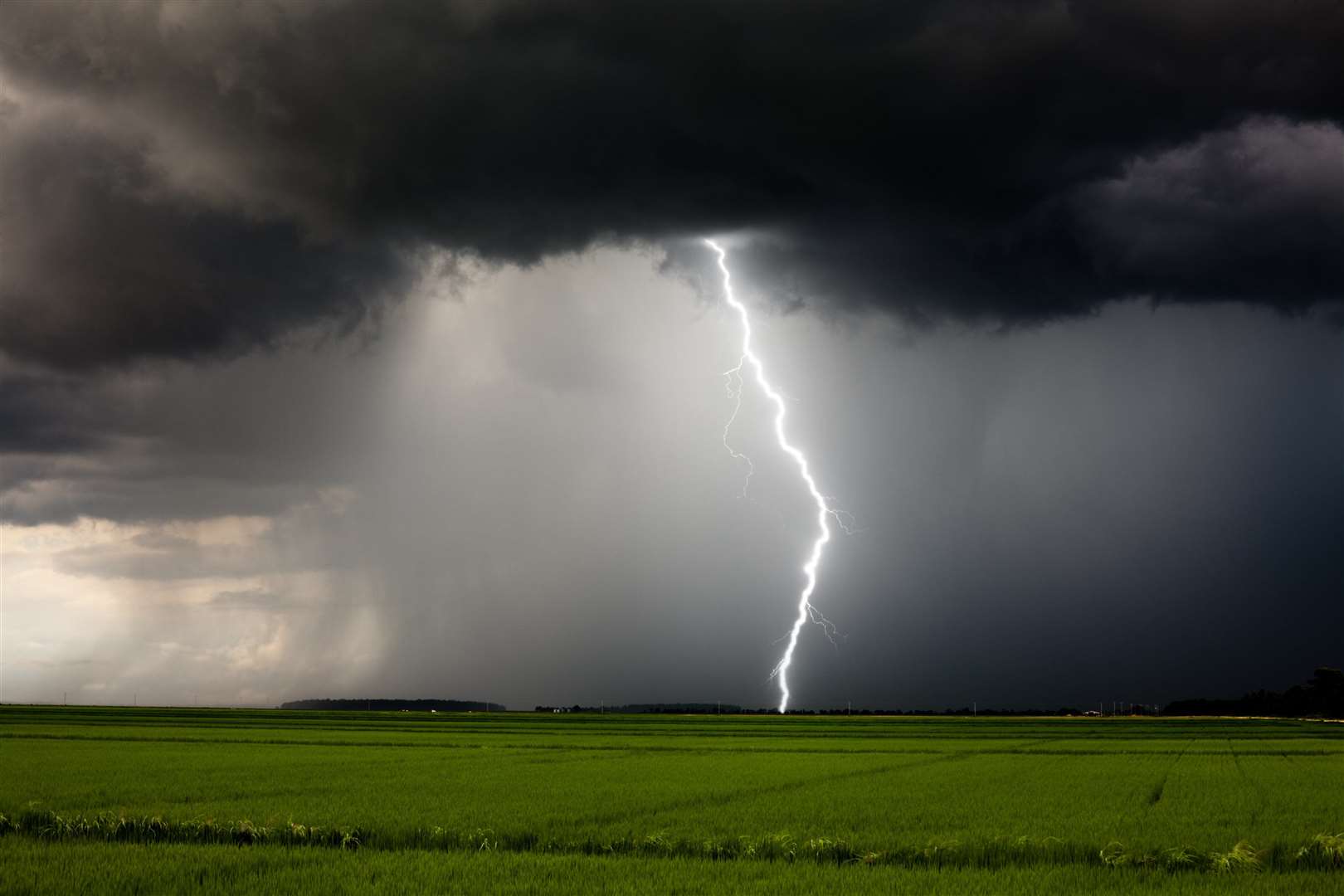The Met Office has issued a yellow weather warning for storms, which is in place until 3pm
