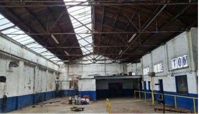 The former MOT test centre is in need of extensive repairs