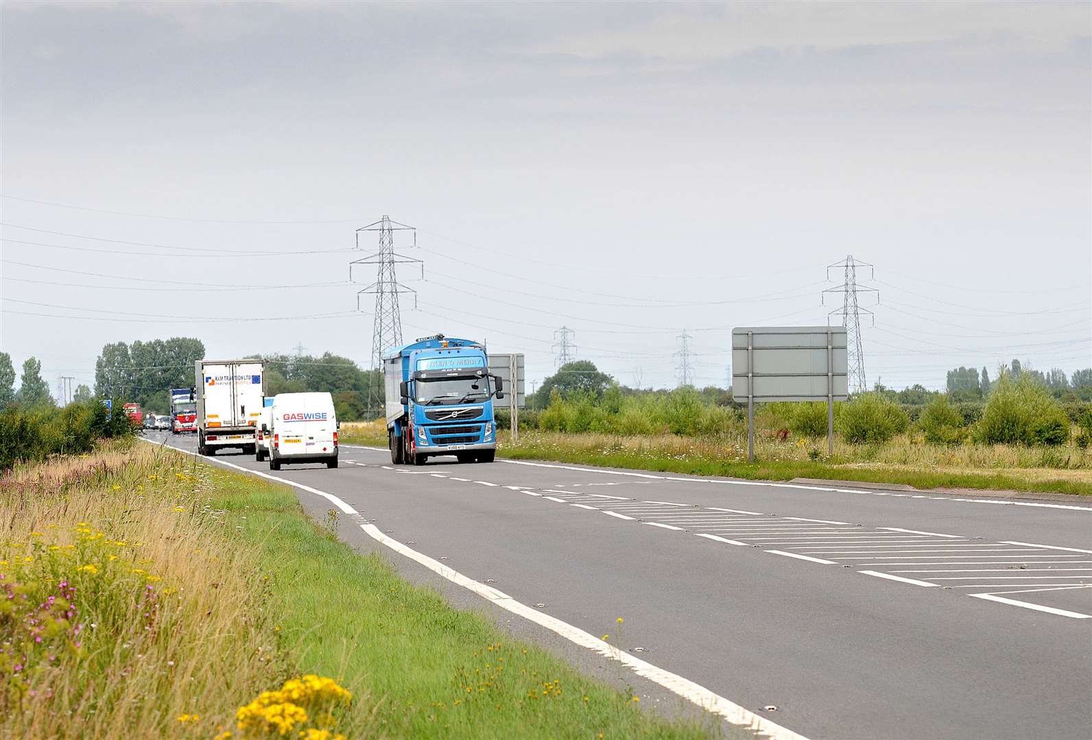 The A47 near Wisbech