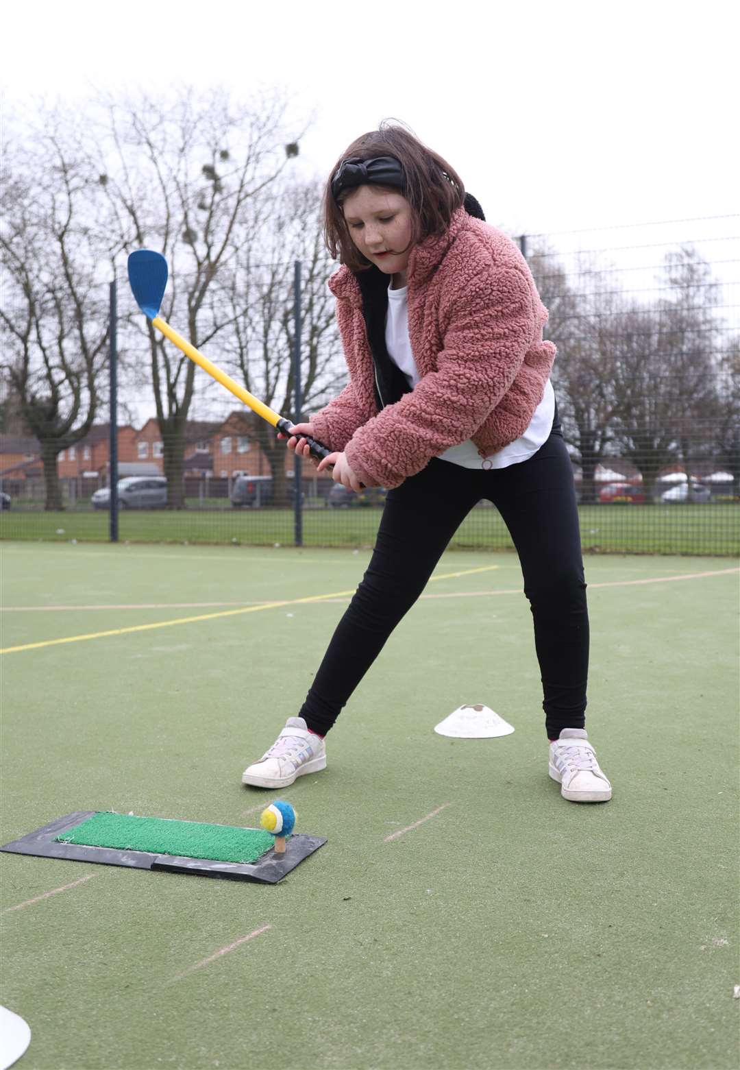 Lily (8) from Long Sutton primary had a go