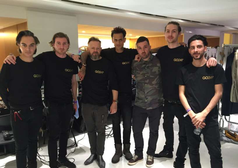 Matt Stark, Antony Rawlings, Paul Davies, Sheldon Hickey, team leader Daniel Jordan, William Hunt and Christian Esposito