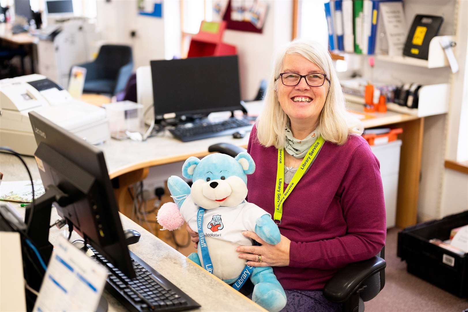 Librarian Deborah Maloney. Pictures: Ian Burt