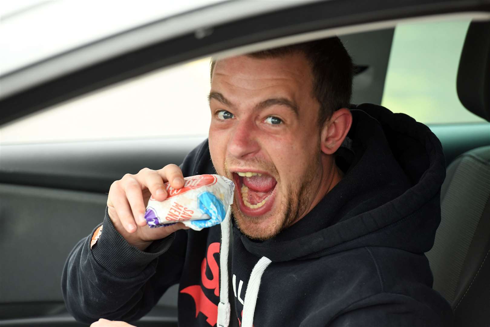 Delight as McDonald's lifts the shutters in Wisbech - Jake Basham was among the first in the queue.