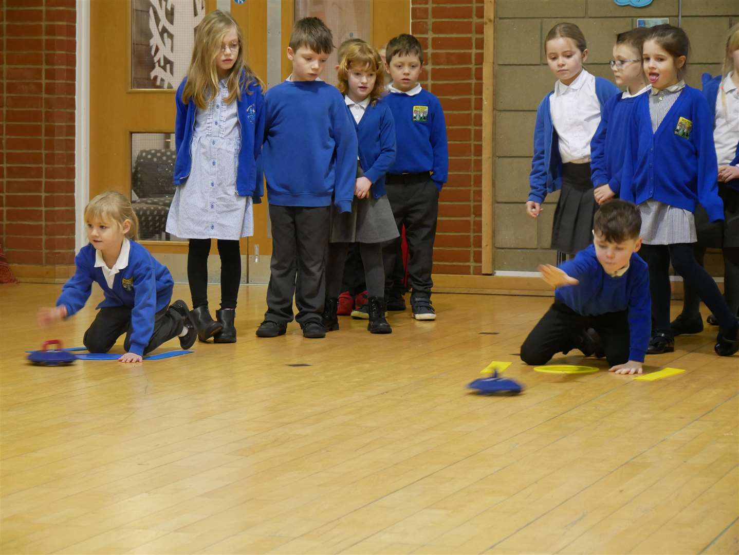 Pupils at Manea school held a new-age kurling tournament to mark the opening of the Winter Olympics. (54826455)