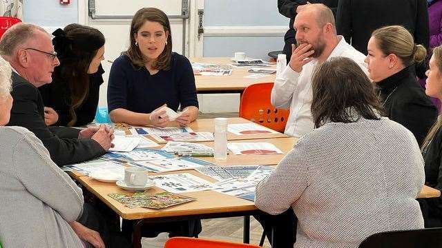 Princess Eugenie paid a visit to Wisbech to discuss the issue of modern slavery. (53478379)