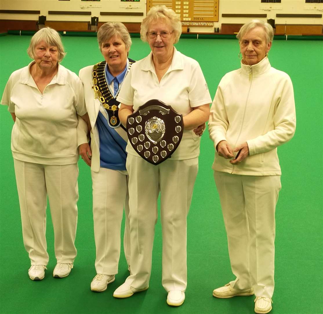 Wendy Featherstone, EWBF President Sandra Chandler, Lynne Quibell and Christine Wadlow (55021780)