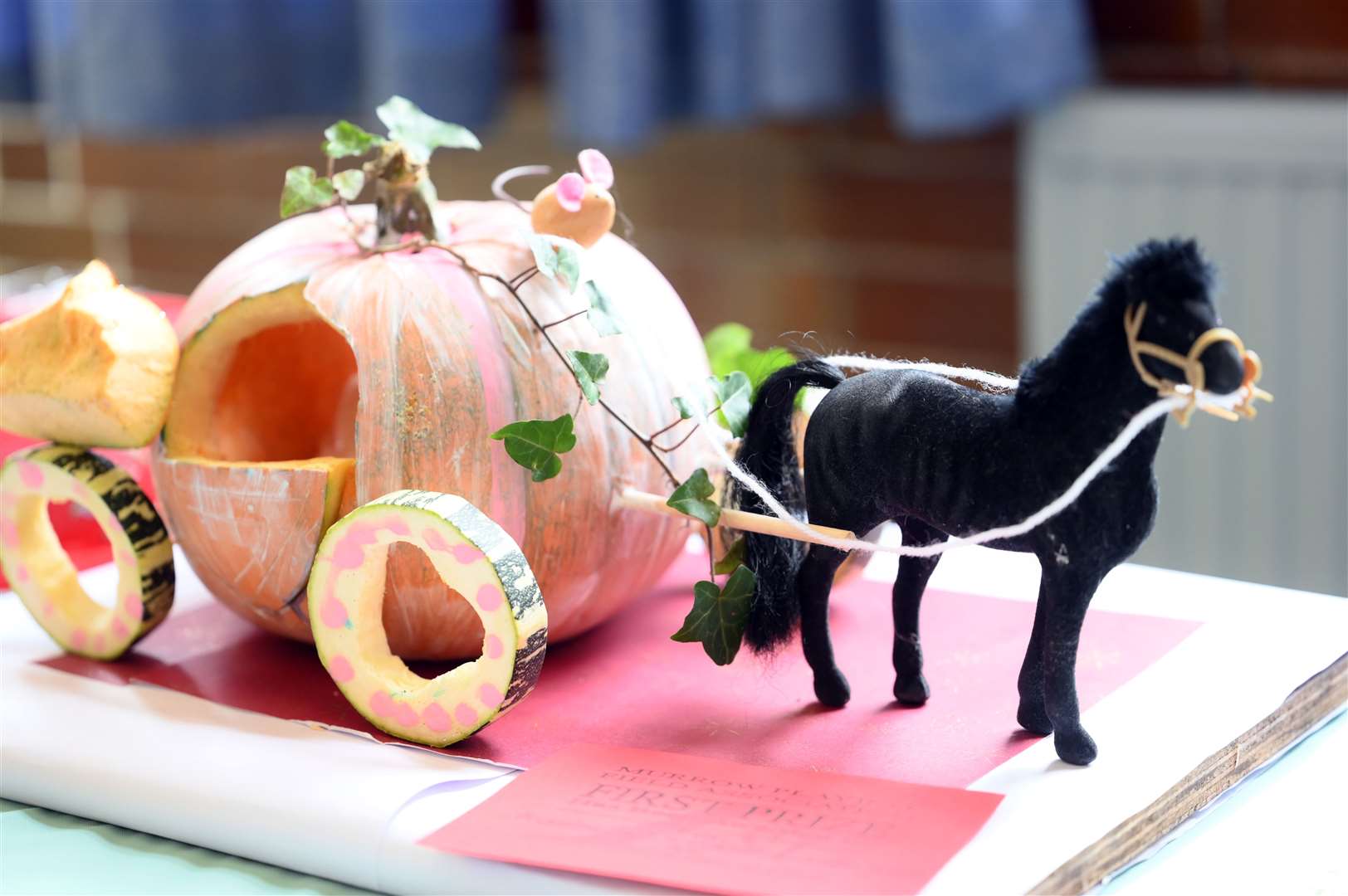 One of the more creative entries at the Murrow Flower and Vegetable show.